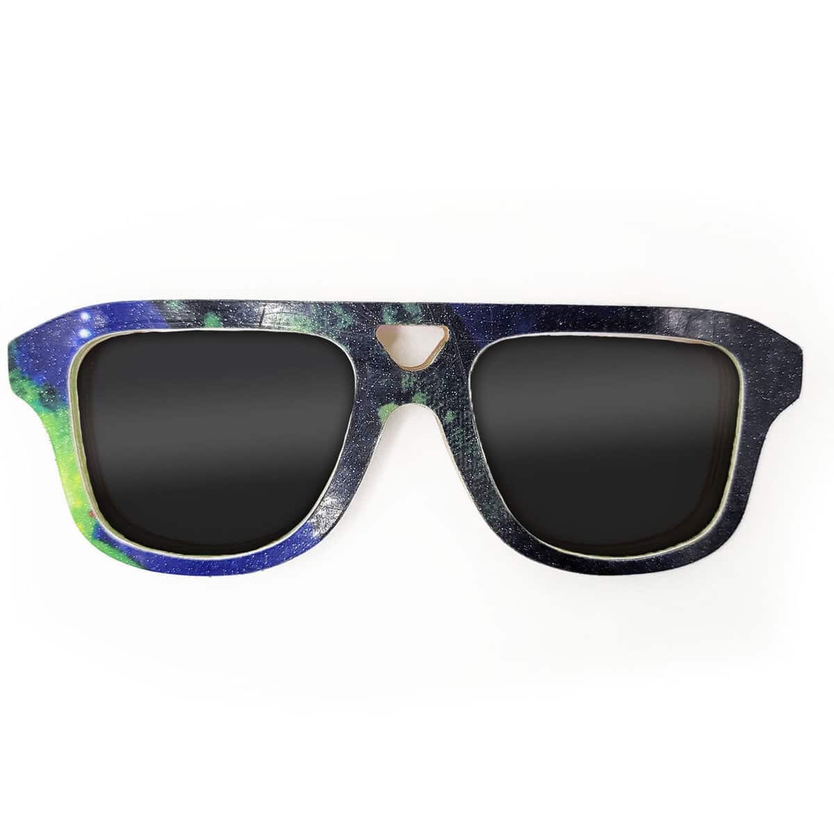 Aviator Style Recycled Wooden Snowboard Glasses - Image 1