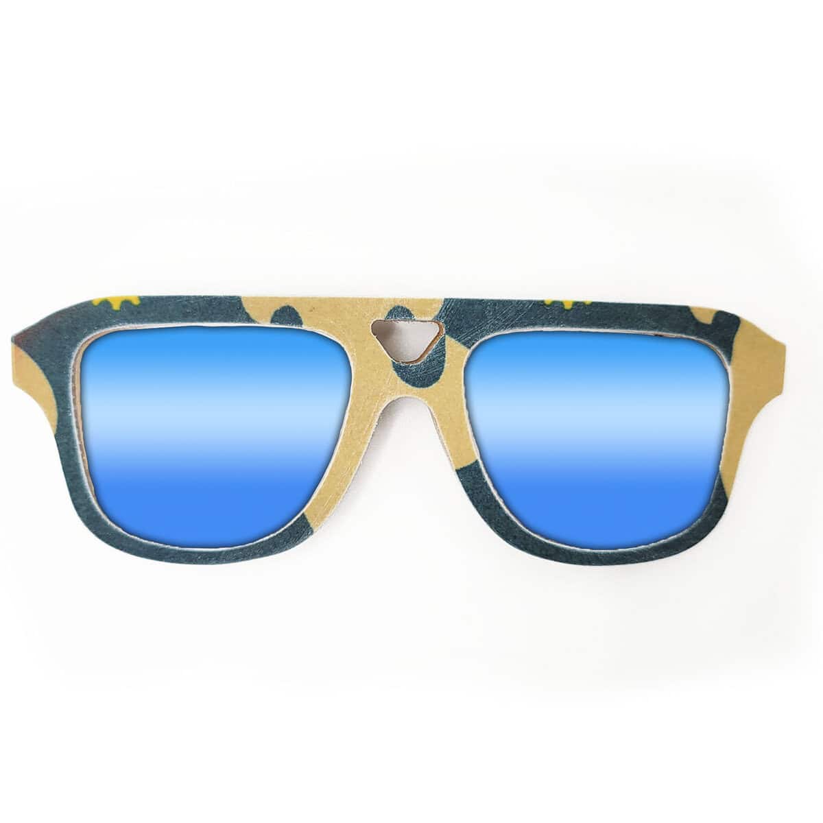 Aviator Style Recycled Wooden Snowboard Glasses - Image 2