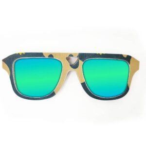 Aviator Style Recycled Wooden Snowboard Glasses - Image 5