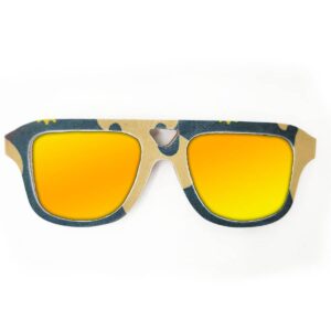 Aviator Style Recycled Wooden Snowboard Glasses - Image 4