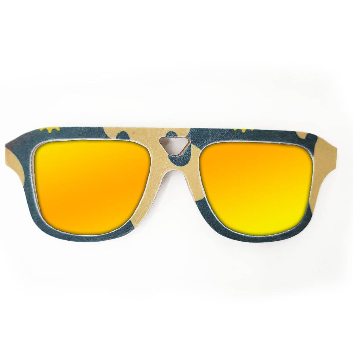 Aviator Style Recycled Wooden Snowboard Glasses - Image 4