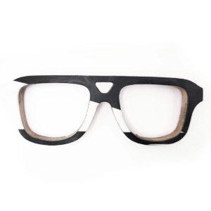 Aviator Style Recycled Wooden Snowboard Glasses - Image 4