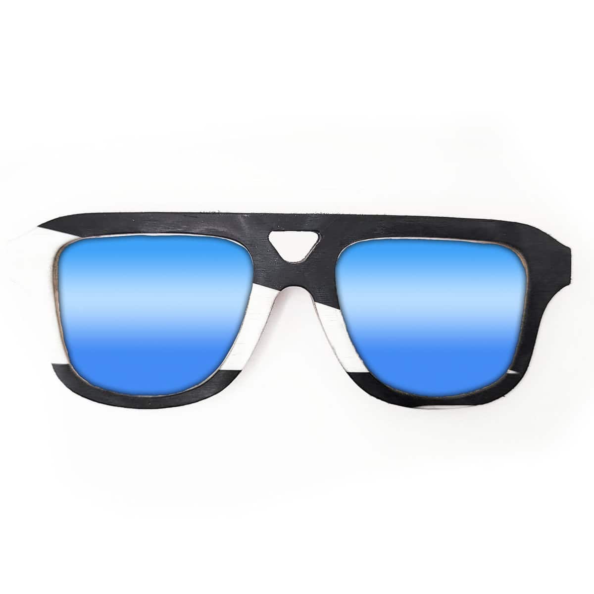 Aviator Style Recycled Wooden Snowboard Glasses - Image 3