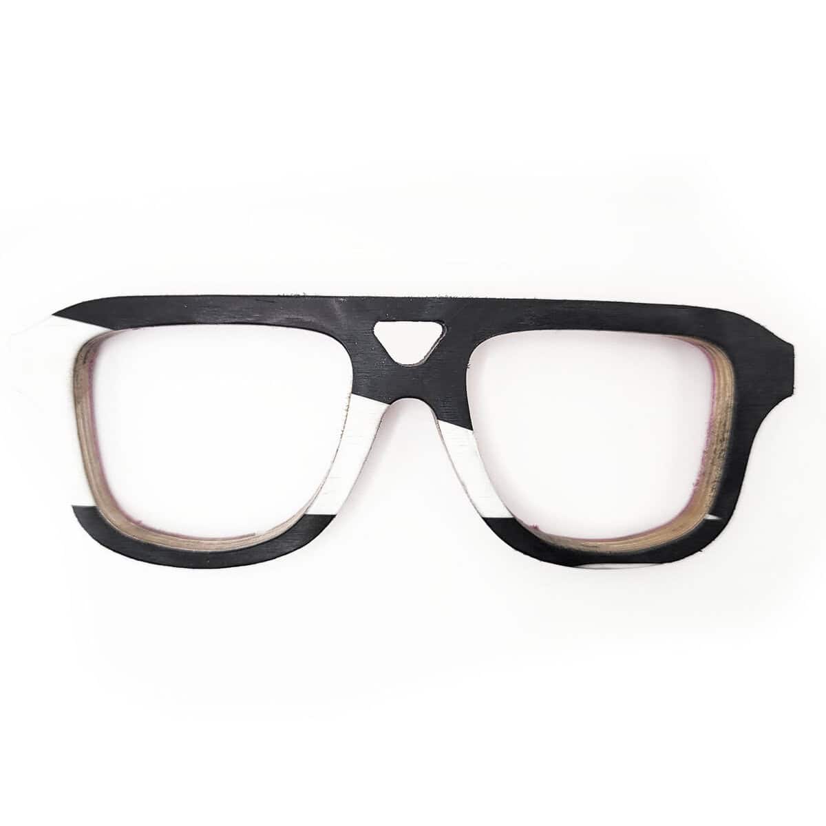 Aviator Style Recycled Wooden Snowboard Glasses - Image 4