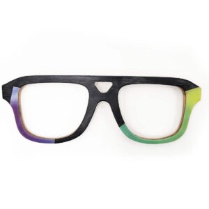 Aviator Style Recycled Wooden Snowboard Glasses - Image 6