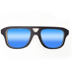 Aviator Style Recycled Wooden Snowboard Glasses - Image 5