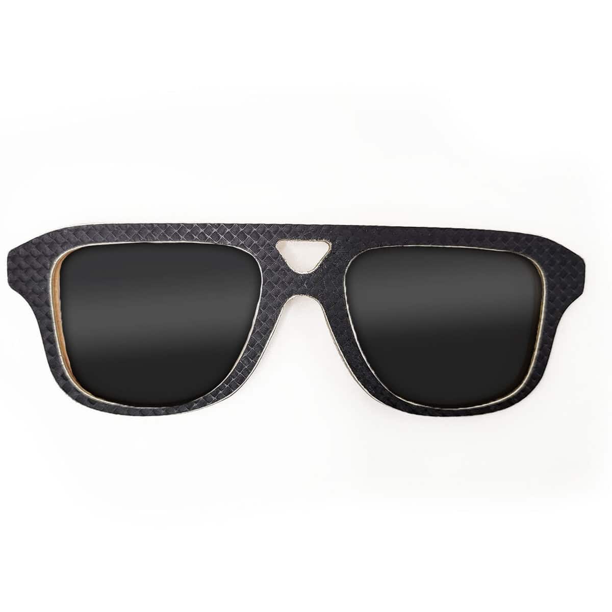 Aviator Style Recycled Wooden Snowboard Glasses - Image 1