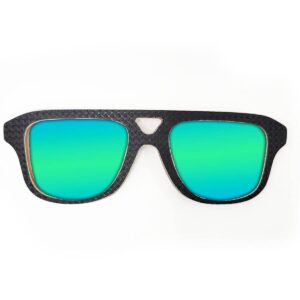 Aviator Style Recycled Wooden Snowboard Glasses - Image 4