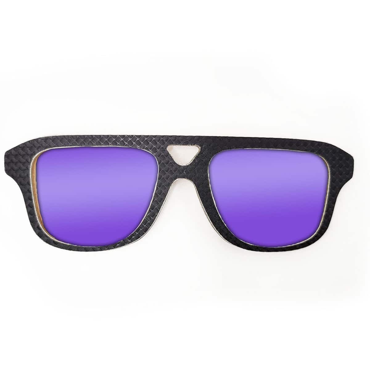 Aviator Style Recycled Wooden Snowboard Glasses - Image 2