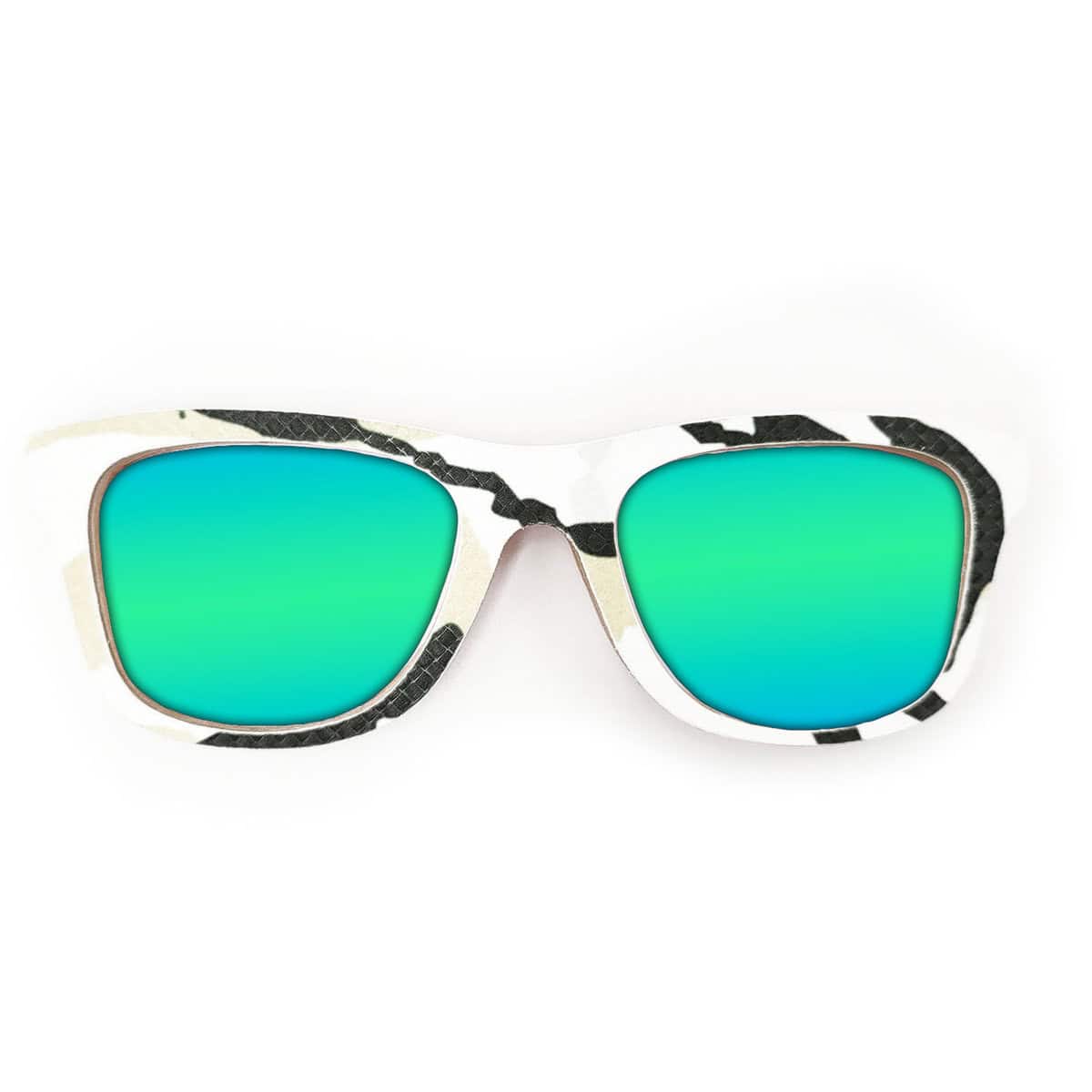 Wayfarer Style Recycled Wooden Snowboard Glasses (Large) - Image 3