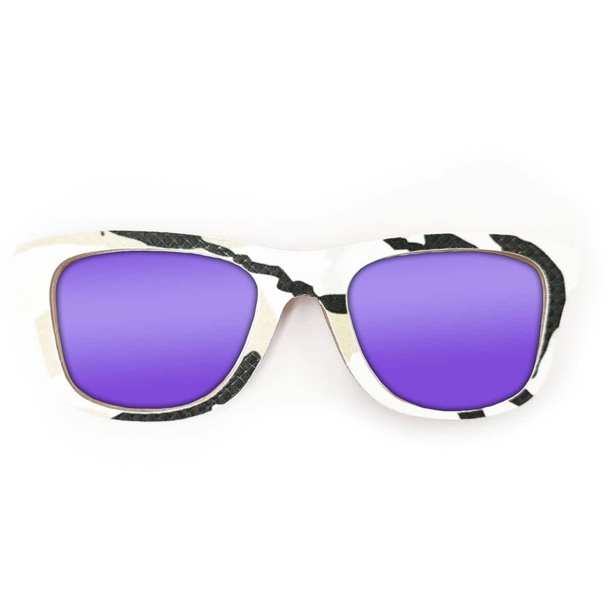 Wayfarer Style Recycled Wooden Snowboard Glasses (Large) - Image 5