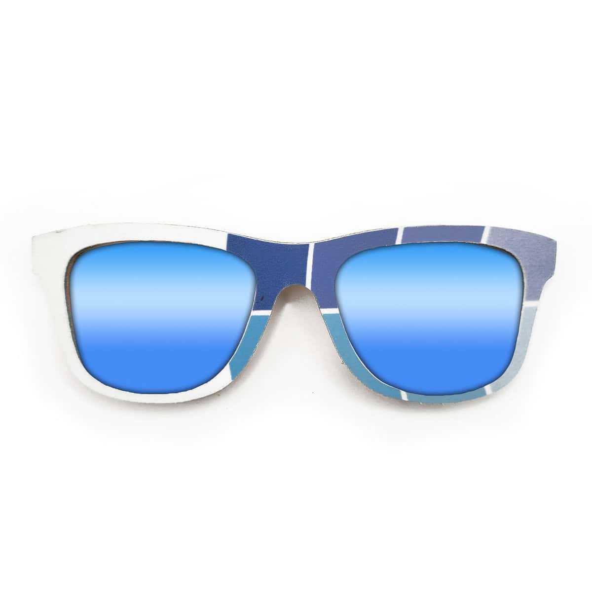 Wayfarer Style Recycled Wooden Snowboard Glasses (Large) - Image 4