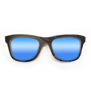 Wayfarer Style Recycled Wooden Snowboard Glasses (Large) - Image 4