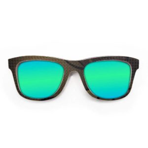 Wayfarer Style Recycled Wooden Snowboard Glasses (Large) - Image 3