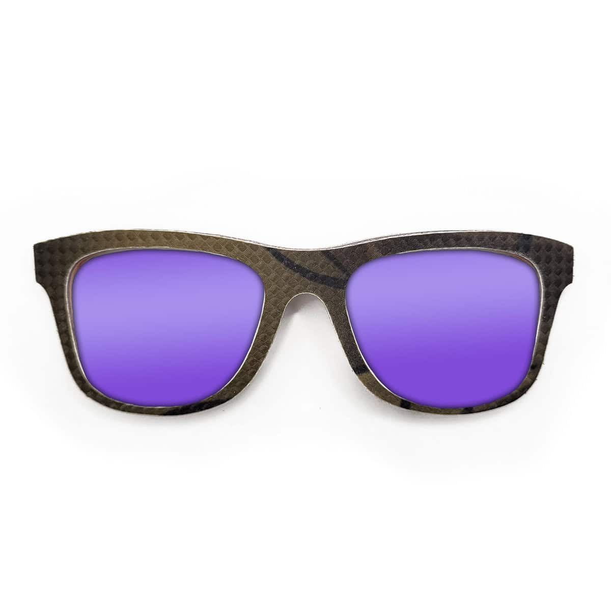 Wayfarer Style Recycled Wooden Snowboard Glasses (Large) - Image 2