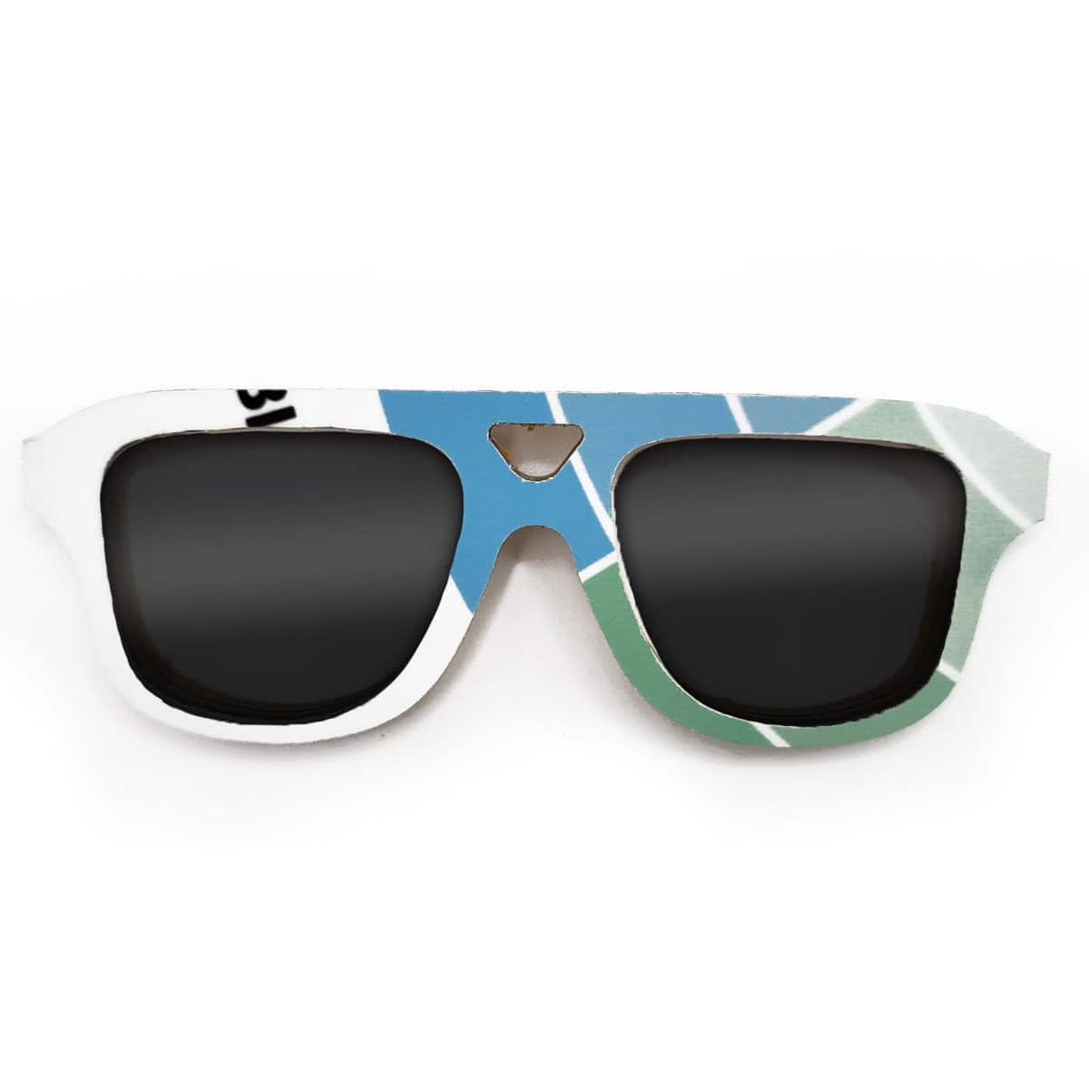 Aviator Style Recycled Wooden Snowboard Glasses - Image 1