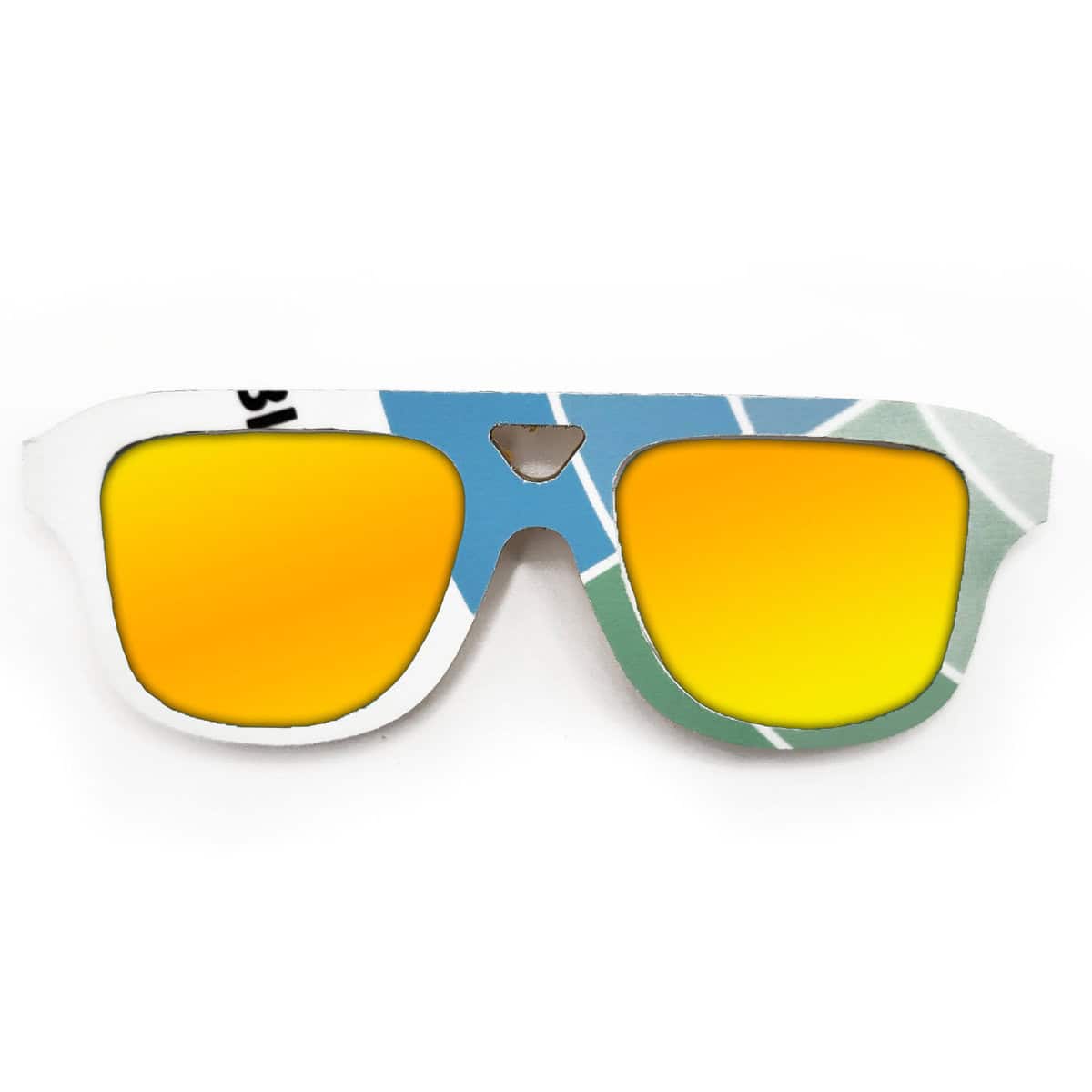 Aviator Style Recycled Wooden Snowboard Glasses - Image 3