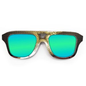 Aviator Style Recycled Wooden Snowboard Glasses - Image 4
