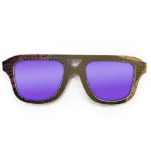 Aviator Style Recycled Wooden Snowboard Glasses