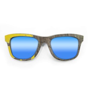 Wayfarer Style Recycled Wooden Skateboard Glasses - Image 4