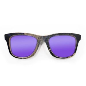 Wayfarer Style Recycled Wooden Skateboard Glasses (Large)