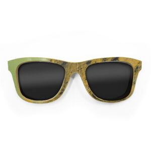 Wayfarer Style Recycled Wooden Skateboard Glasses (Large)