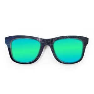 Wayfarer Style Recycled Wooden Skateboard Glasses (Large) - Image 3