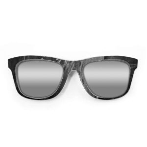 Wayfarer Style Recycled Wooden Skateboard Glasses (Large) - Image 4