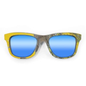 Wayfarer Style Recycled Wooden Skateboard Glasses (Large) - Image 4