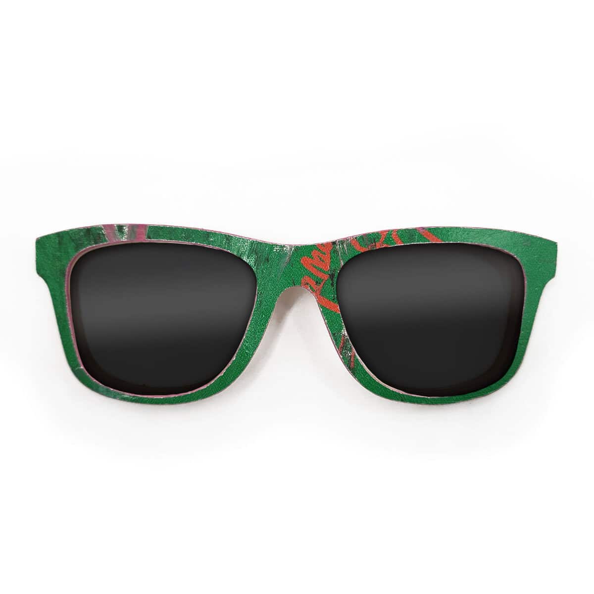Wayfarer Style Recycled Wooden Skateboard Glasses - Image 1