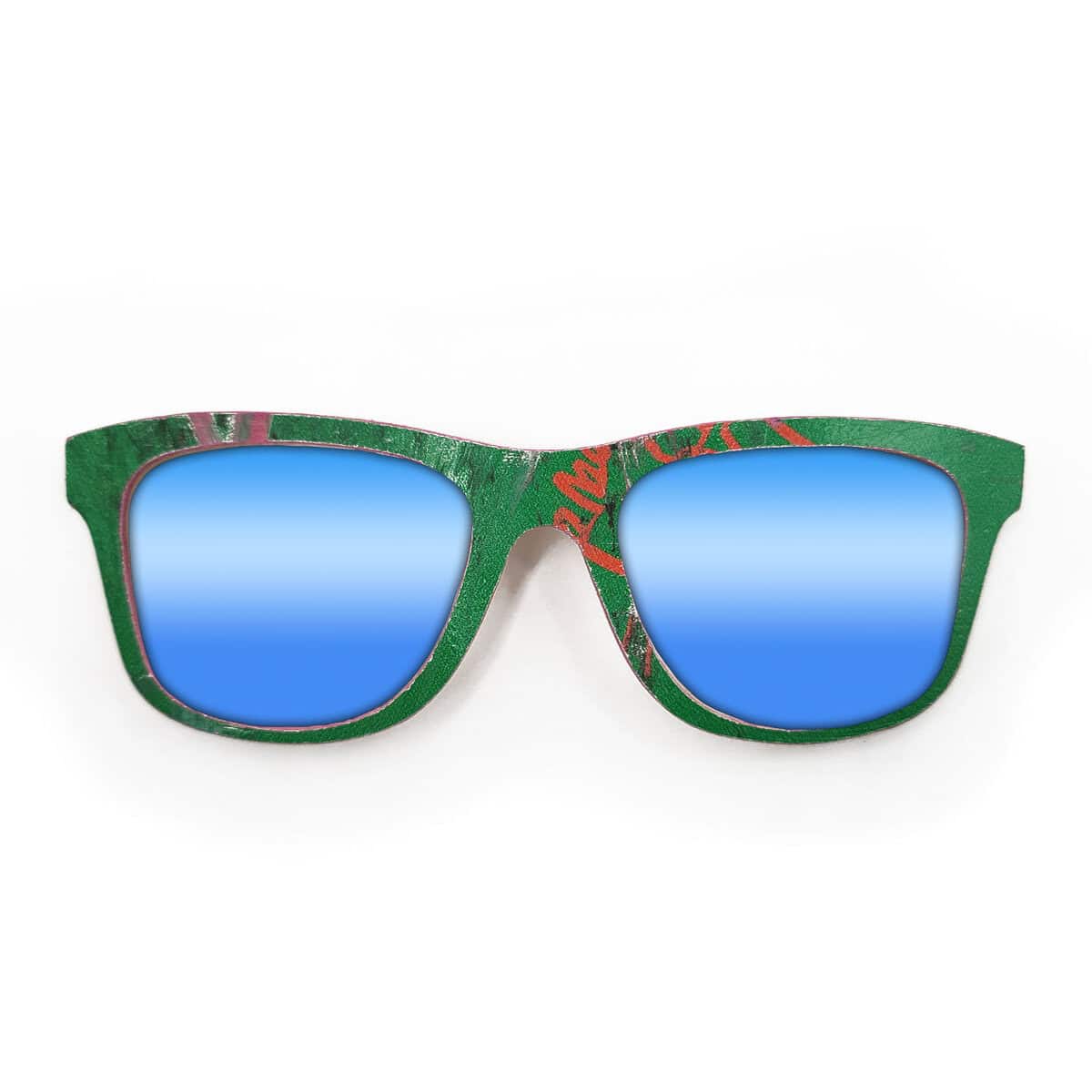Wayfarer Style Recycled Wooden Skateboard Glasses - Image 4