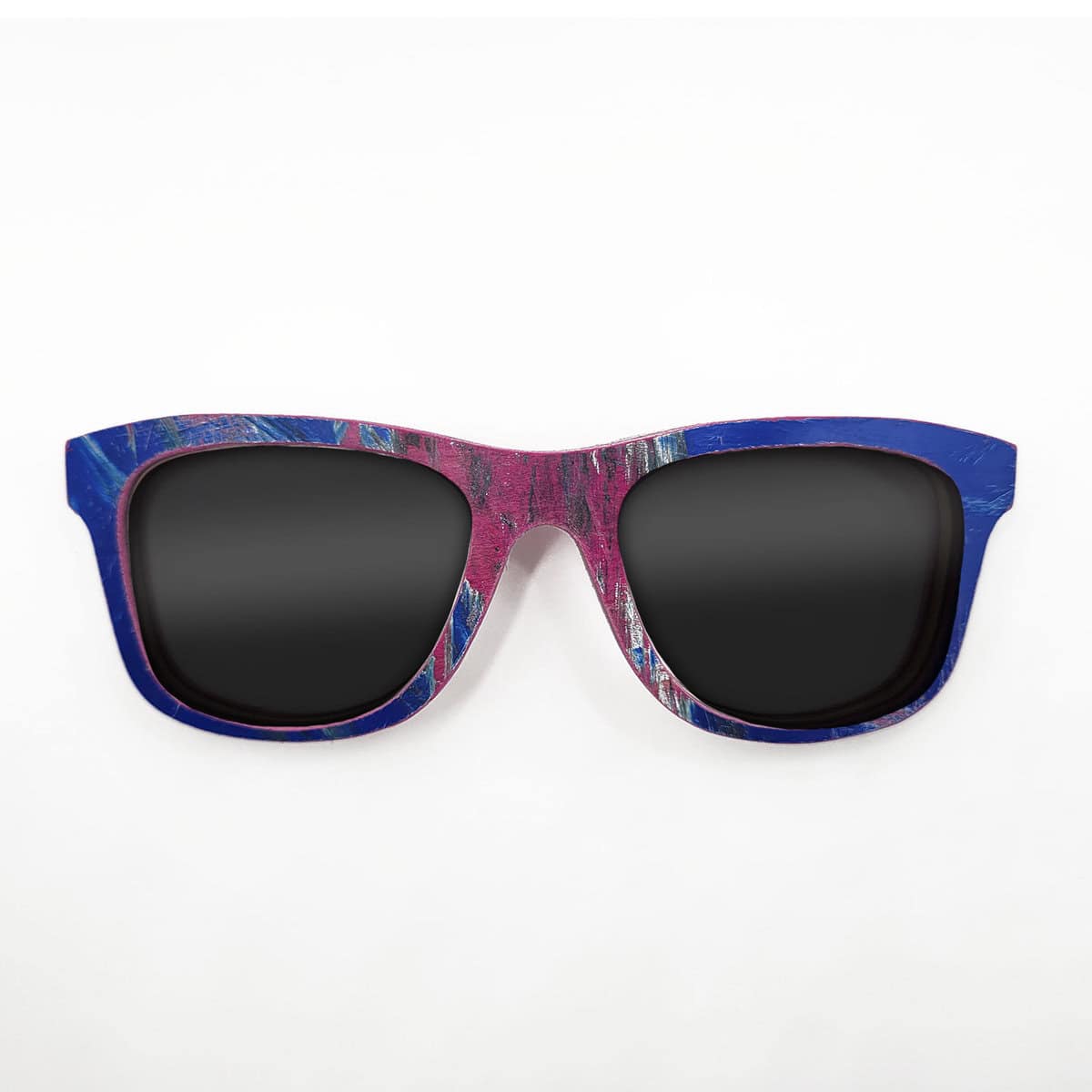 Wayfarer Style Recycled Wooden Skateboard Glasses - Image 1