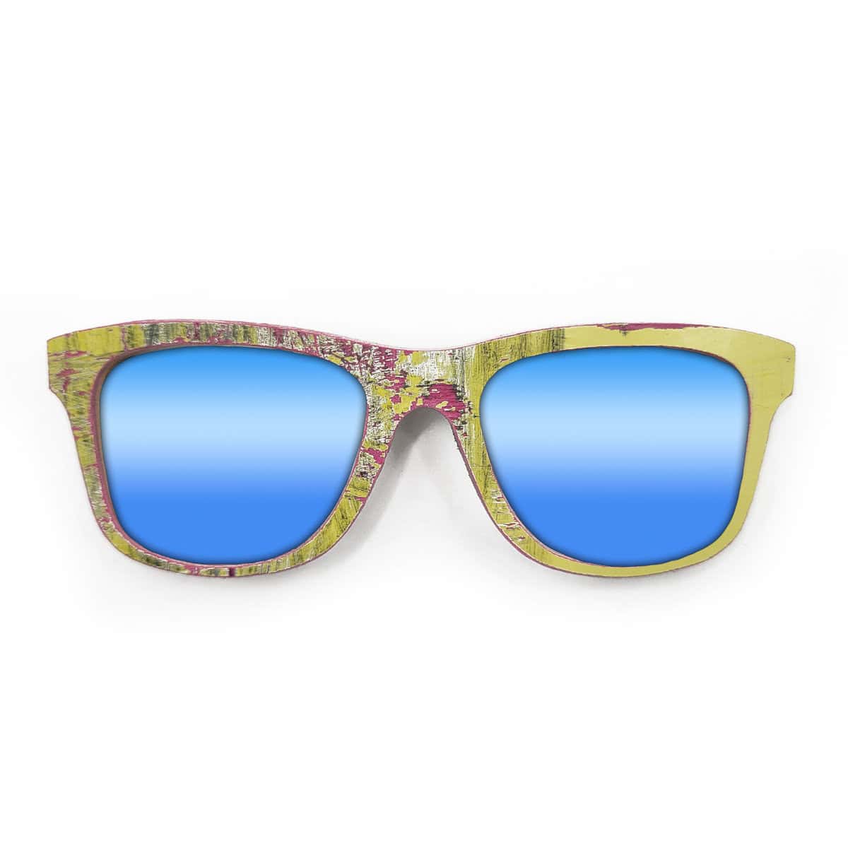 Wayfarer Style Recycled Wooden Skateboard Glasses - Image 4