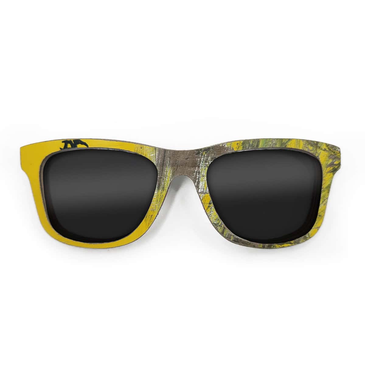 Wayfarer Style Recycled Wooden Skateboard Glasses - Image 1