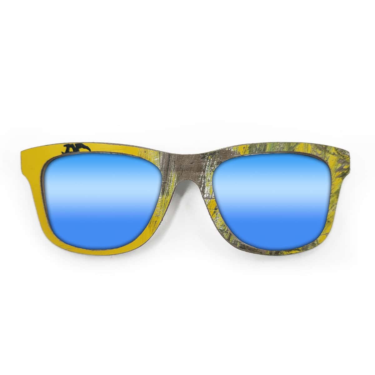 Wayfarer Style Recycled Wooden Skateboard Glasses - Image 4