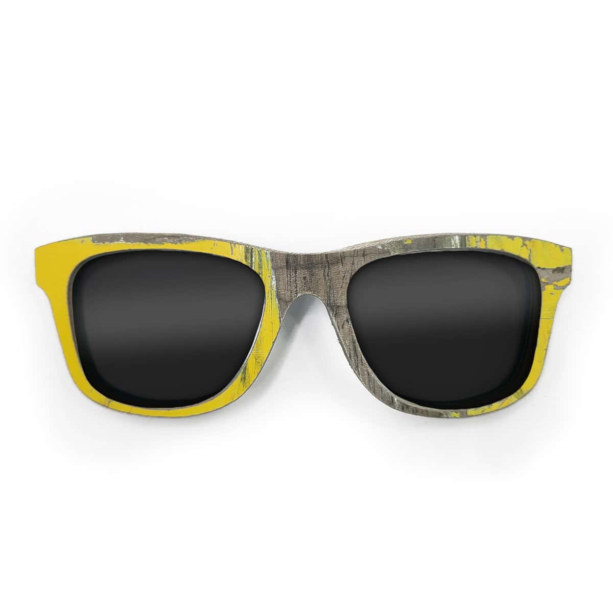 Wayfarer Style Recycled Wooden Skateboard Glasses - Image 1