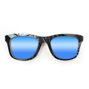 Wayfarer Style Recycled Wooden Skateboard Glasses - Image 4