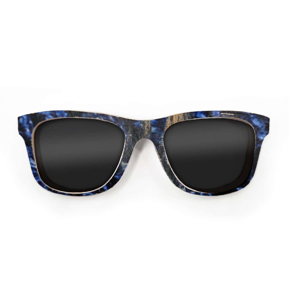 Wayfarer Style Recycled Wooden Skateboard Glasses - Image 1