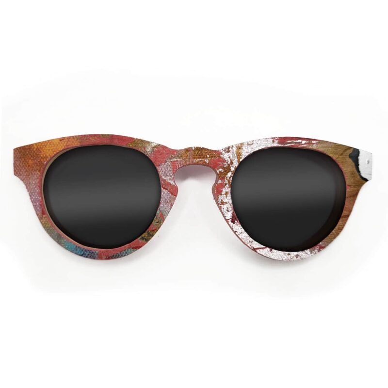 Cat Eye Style Recycled Wooden Skateboard Glasses