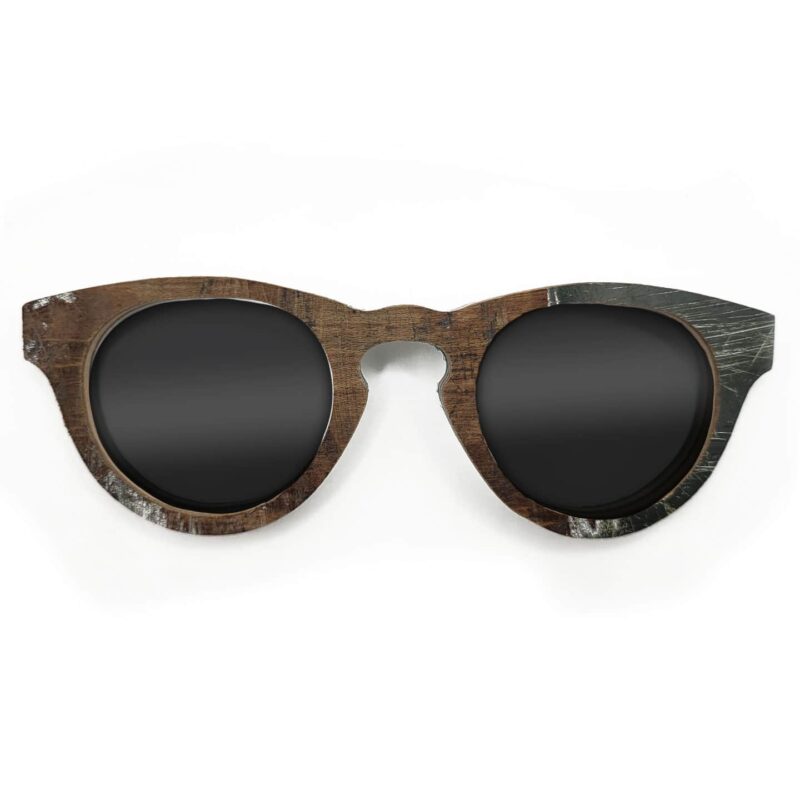 Cat Eye Style Recycled Wooden Skateboard Glasses