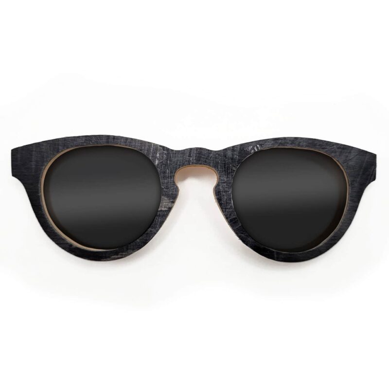 Cat Eye Style Recycled Wooden Skateboard Glasses
