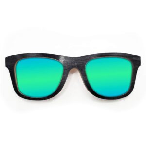 Wayfarer Style Recycled Wooden Skateboard Glasses (Large)