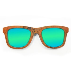 Wayfarer Style Recycled Wooden Skateboard Glasses (Large)