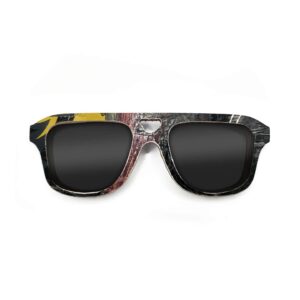 Aviator Style Recycled Wooden Skateboard Glasses (Kids Size)