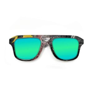 Aviator Style Recycled Wooden Skateboard Glasses (Kids Size)