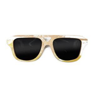 Aviator Style Recycled Wooden Skateboard Glasses (Kids Size)