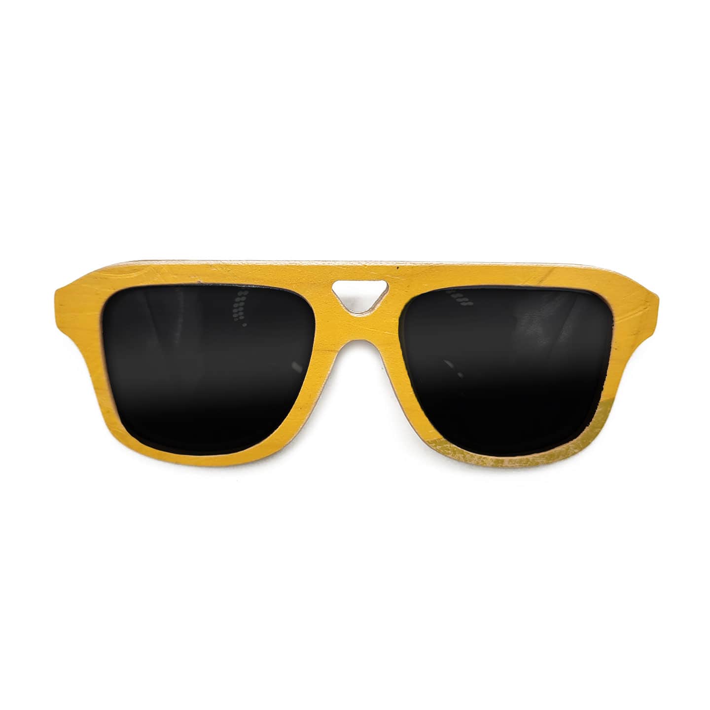 Aviator Style Recycled Wooden Skateboard Glasses (Kids Size) - Image 1