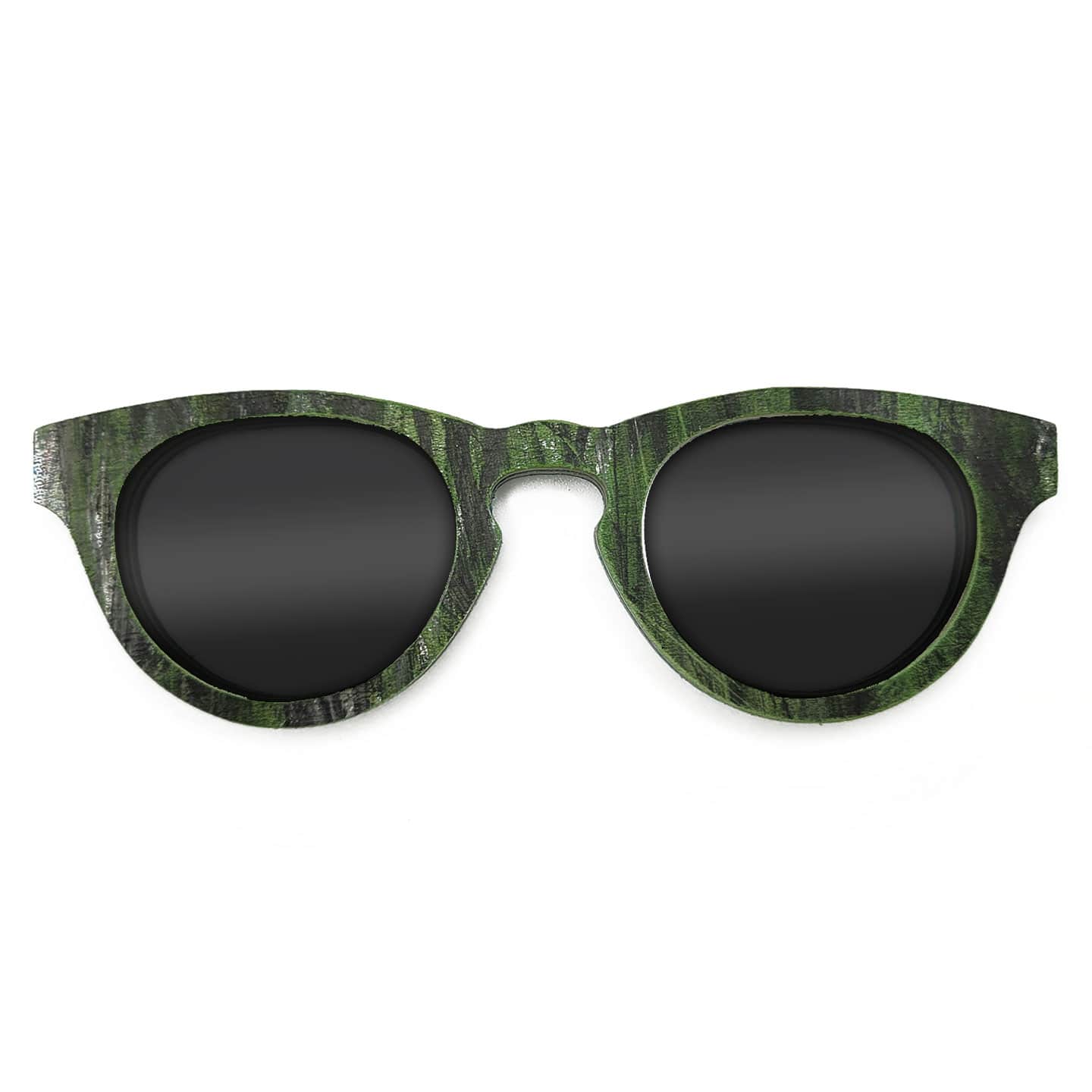 Cat Eye Style Recycled Wooden Skateboard Glasses - Image 1