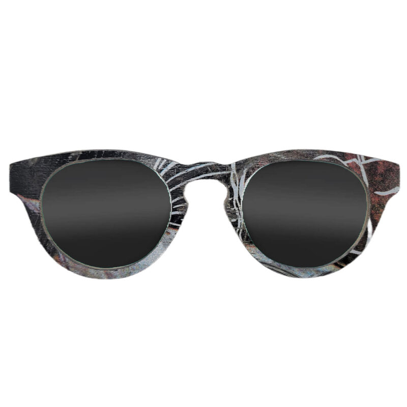 Cat Eye Style Recycled Wooden Skateboard Glasses