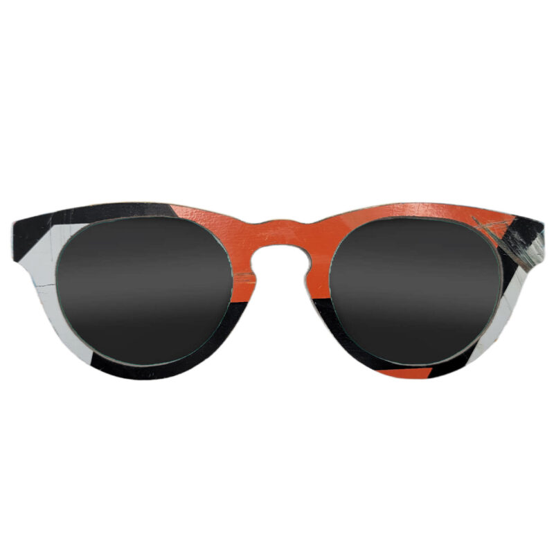 Cat Eye Style Recycled Wooden Skateboard Glasses